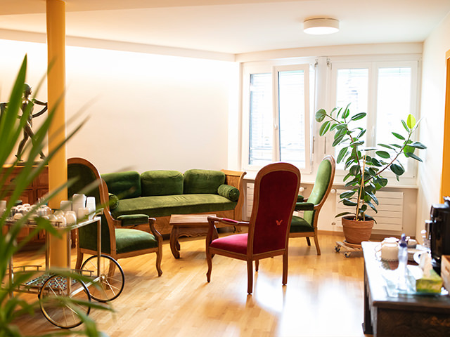 Salle d'attente ostéo physio rue du lac 6 Yverdon